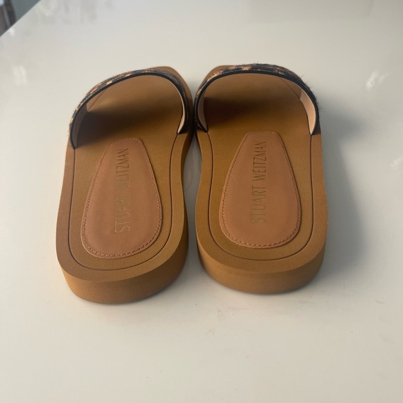 Stuart Weitzman Delilah Genuine Calf Hair Slide Sandal - Picture 5 of 9